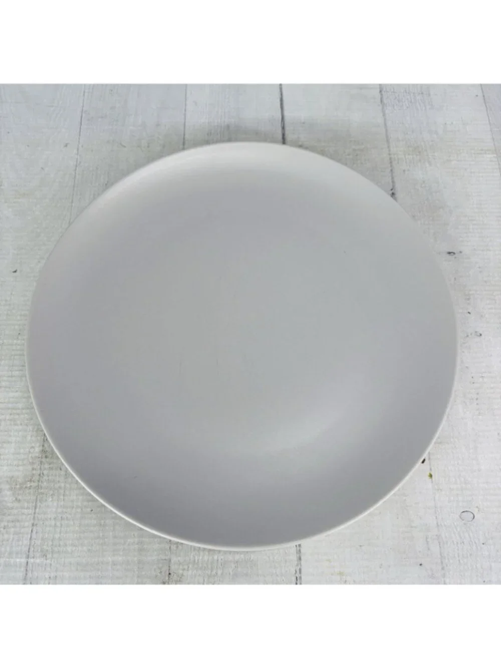 Ikea of Sweden 12011 Solid Gray Matte Round Stoneware 10.25
